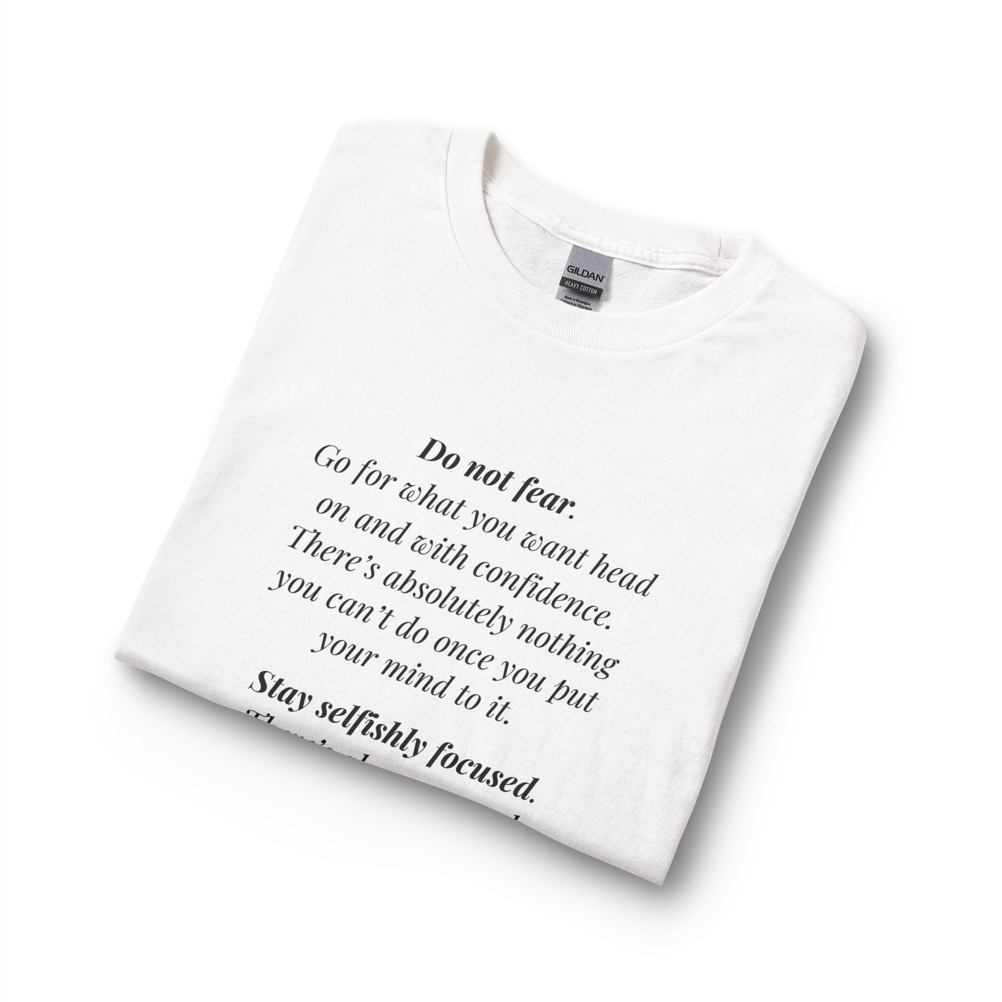 "Go For It" Statement Tee —  Motivational Shirt